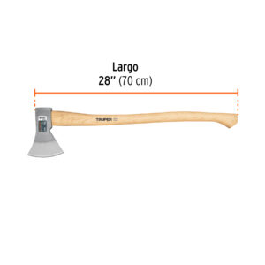 Hacha europea 1000 g, mango hickory 28', TRUPER - Imagen 4