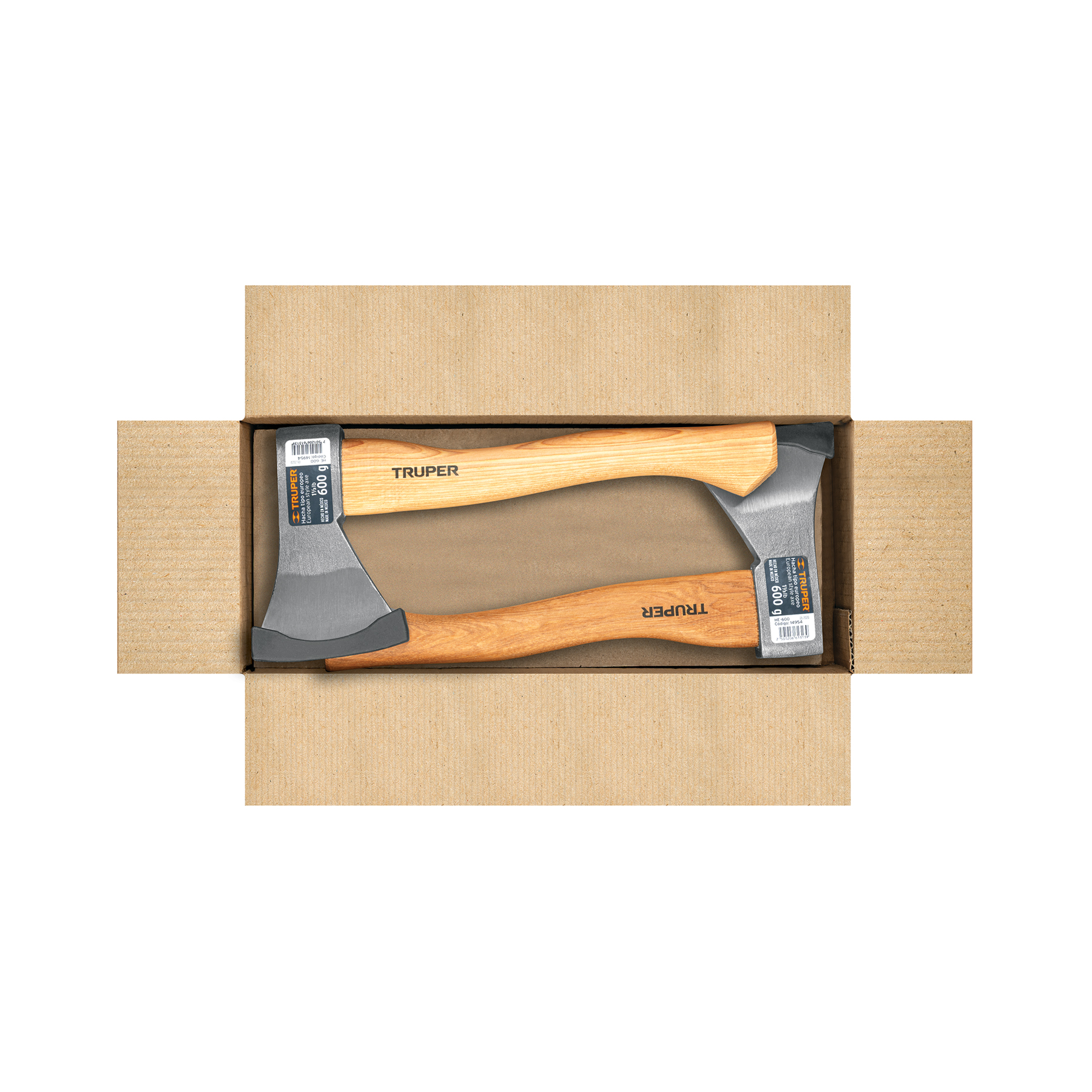 Hacha europea, 600 g, mango hickory 14', TRUPER - Imagen 5