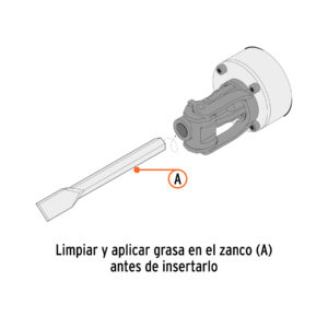 Cincel de punta zanco hexagonal de 20', TRUPER - Imagen 4