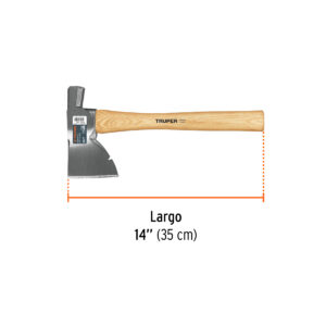 Hacha Doméstica 1-1/2 lb, mango hickory 14', TRUPER - Imagen 4