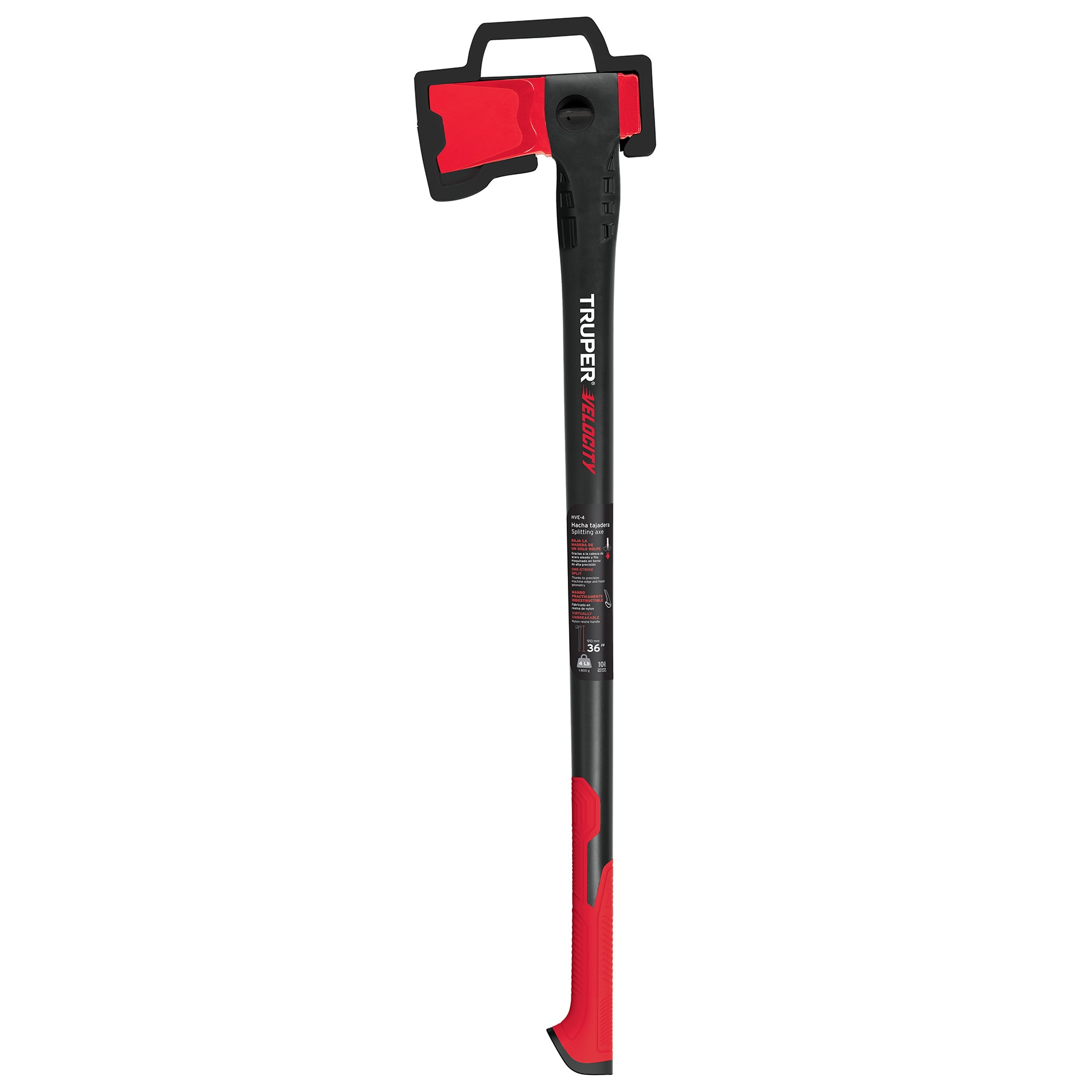 Hacha para rajar madera 4 lb mango de nylon de 36', TRUPER - Imagen 7