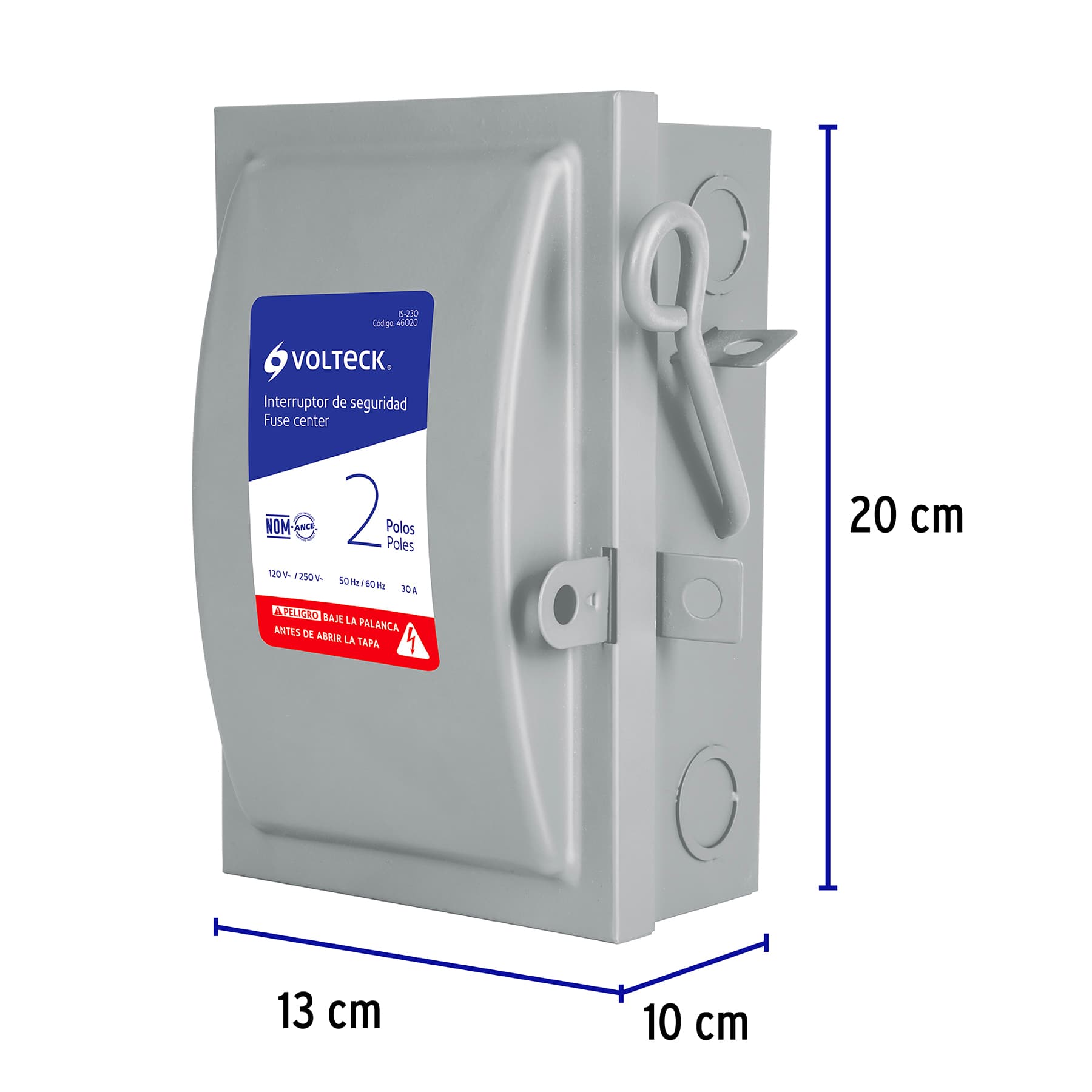 Interruptor de seguridad 2 polos, 30 A, VOLTECK - Imagen 5