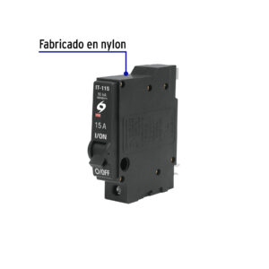 Interruptor de 1 polo 15A, enchufable, VOLTECK - Imagen 3