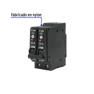 Interruptor de 2 polos 20A, enchufable, VOLTECK - Imagen 3