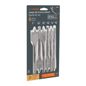 Juego de brocas planas de manita, 6 piezas, TRUPER