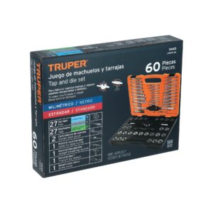 Juego de 60 piezas de machuelos y tarrajas, TRUPER - Imagen 4