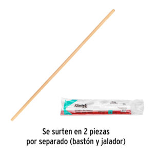 Jalador base plástico de 40 cm, con bastón de madera - Imagen 5