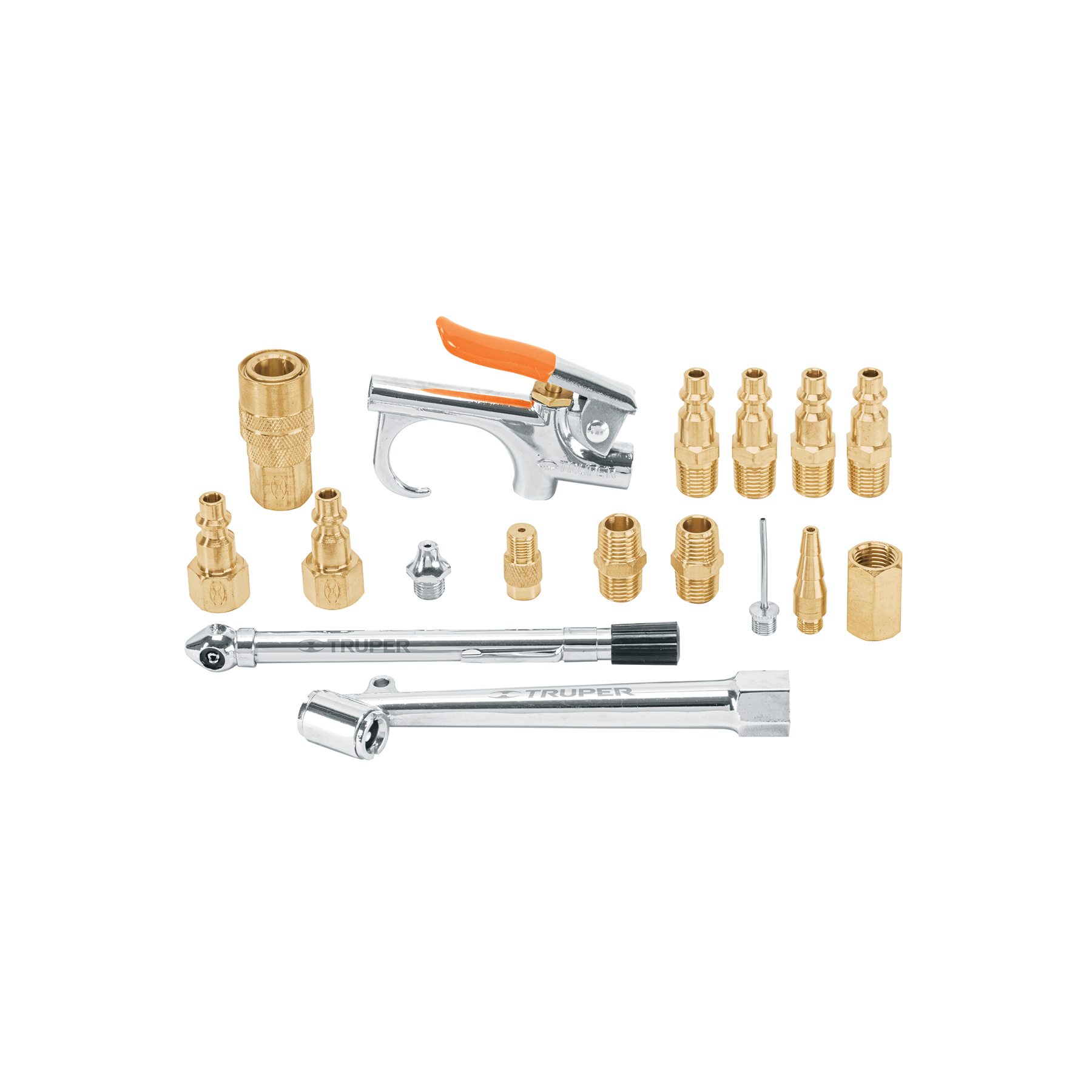 Juego de 17 accesorios neumáticos, cuerda 1/4' NPT, TRUPER - Imagen 2