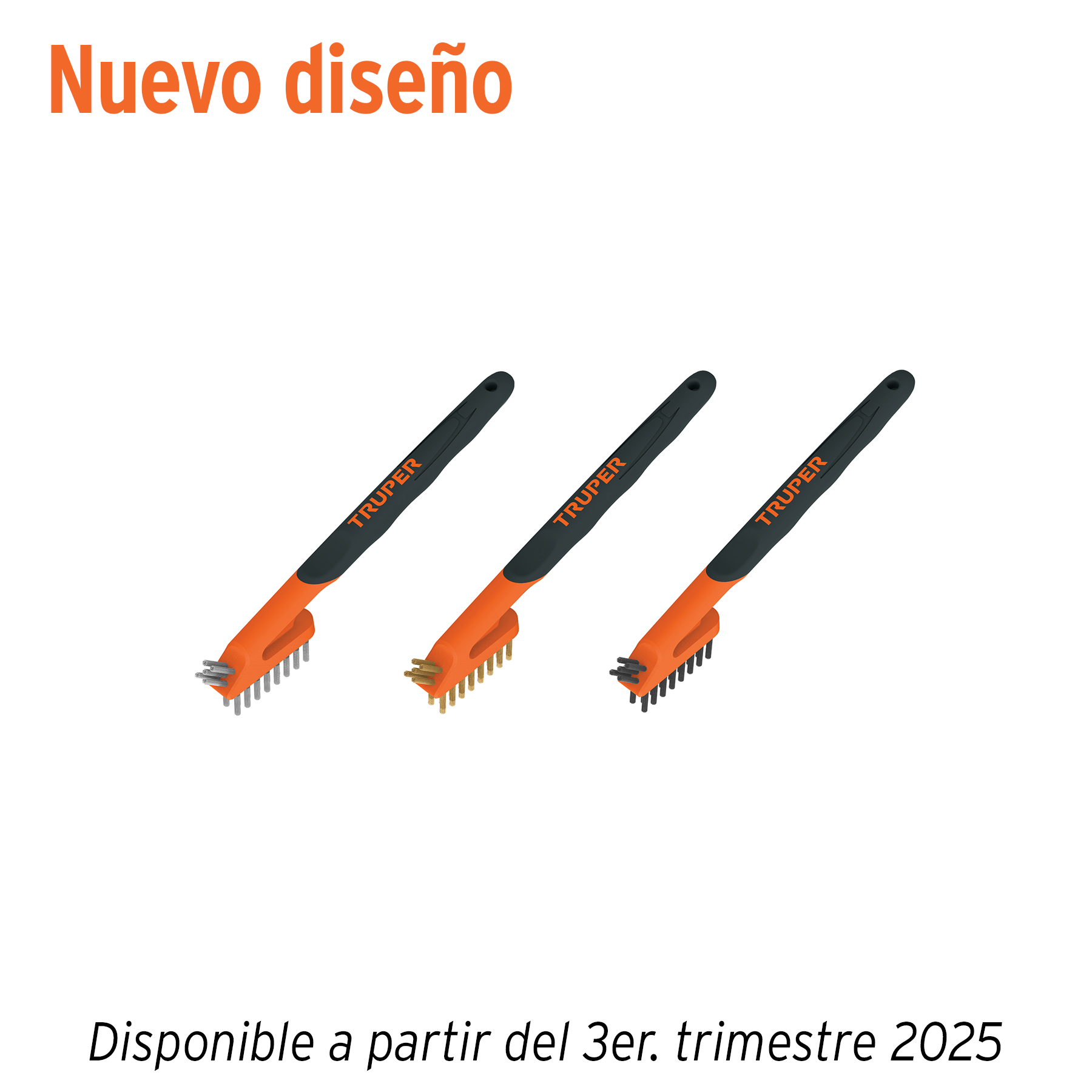 Juego de 3 minicepillos de alambre 28 pinceles, TRUPER - Imagen 2