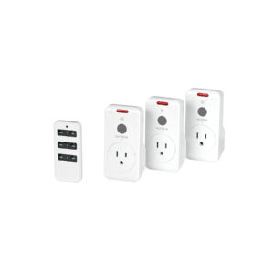 Juego de 3 Contactos con control remoto, VOLTECK