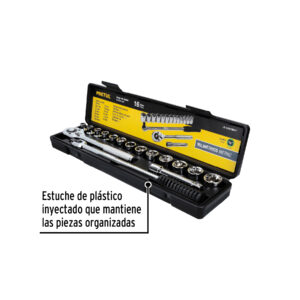Juego de 16 herramientas 1/2' mm para mecánico, PRETUL - Imagen 4