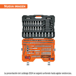 Alternative view of Juego 218 herramientas 1/4', 3/8' y 1/2' std y mm p/mecánico