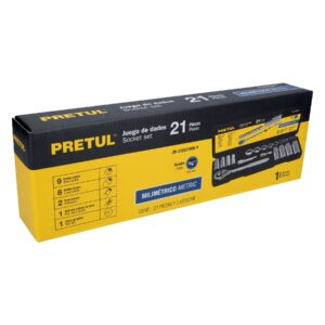 Juego de 21 herramientas 3/8' mm para mecánico, PRETUL - Imagen 6