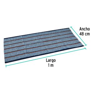 Jerga azul sarga gruesa de 1 m x 48 cm, KLINTEK - Imagen 4