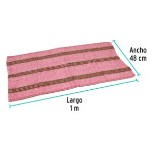 Jerga sarga ligera de 1 m x 48 cm roja, KLINTEK - Imagen 4
