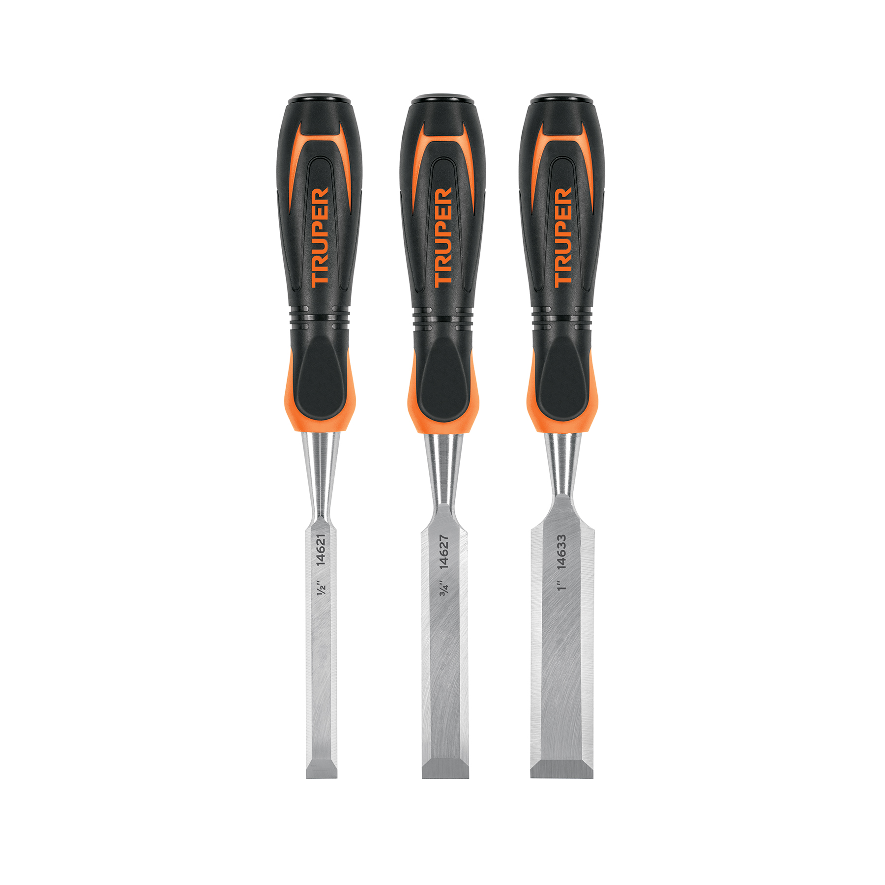 Juego de 3 formones mango Comfort Grip, TRUPER - Imagen 2