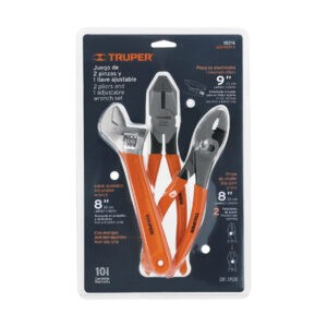 Alternative view of Juego con 2 pinzas y 1 llave ajustable mango de PVC, TRUPER
