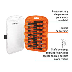 Juego con 15 desarmadores de precisión, TRUPER - Imagen 3