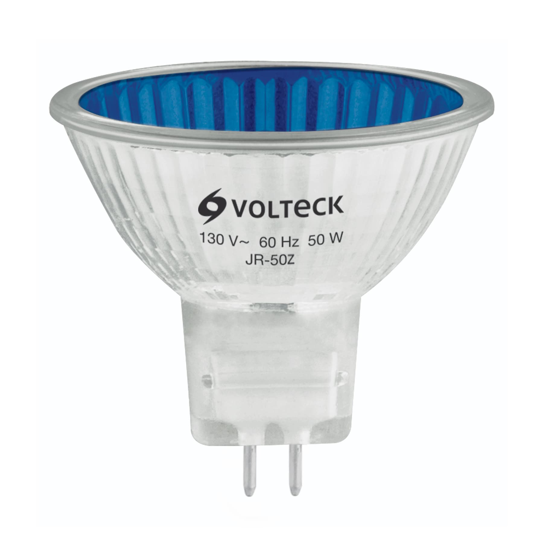 Lámpara de halógeno azul 50 W tipo MR16 en caja, VOLTECK - Imagen 2