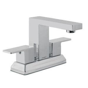 Mezcladora para lavabo 4', cromo, FOSET KUBO