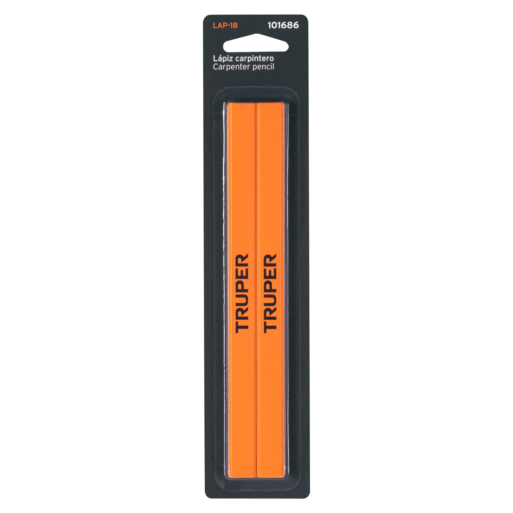 Blíster con 2 lápices de 18 cm para carpintero, TRUPER - Imagen 3
