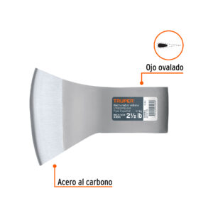 Hacha labor entera 2-1/2 lb, sin mango, TRUPER - Imagen 3
