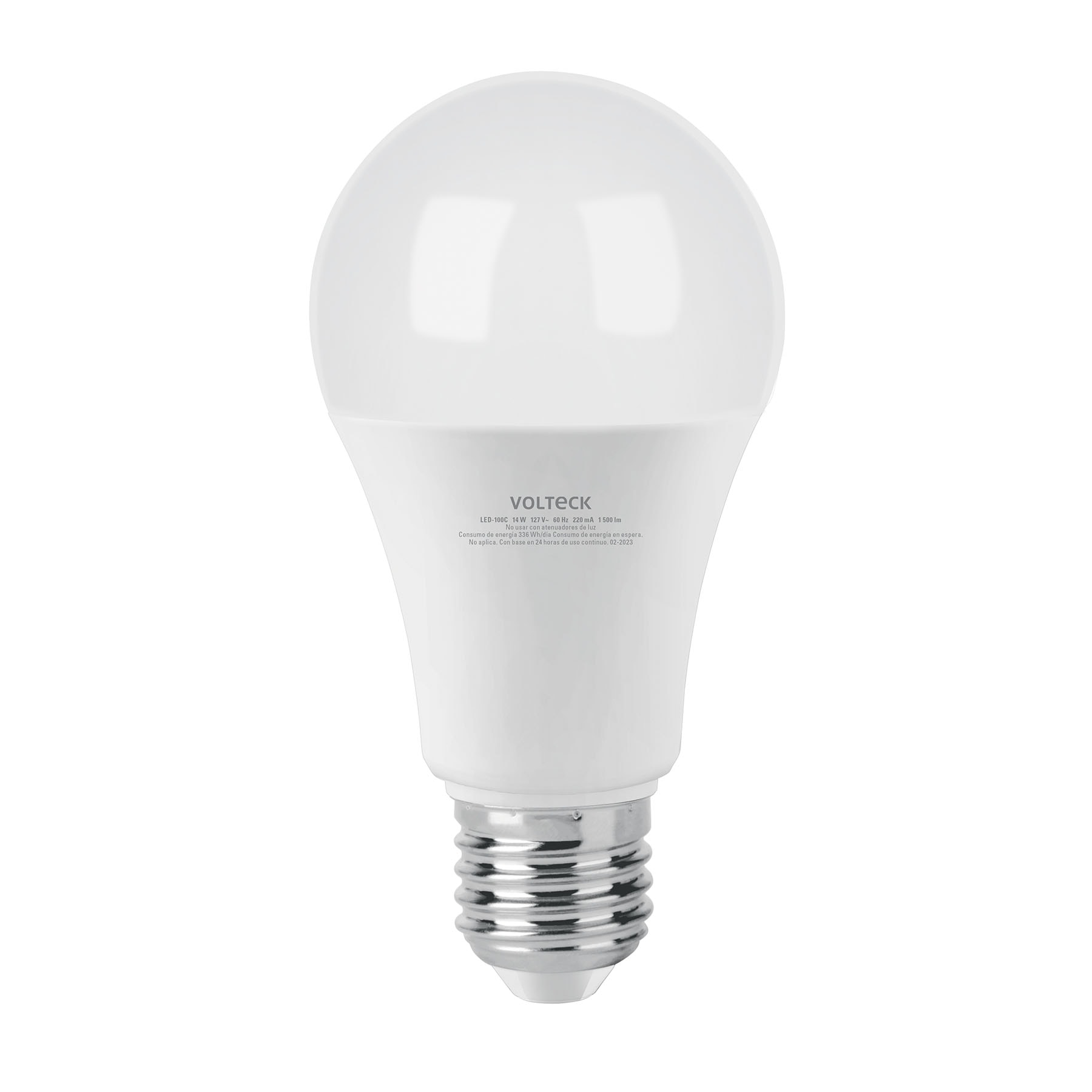 Foco LED 14W (100W) A19, 3000K blanca cálida, 1500 lm, caja - Imagen 2