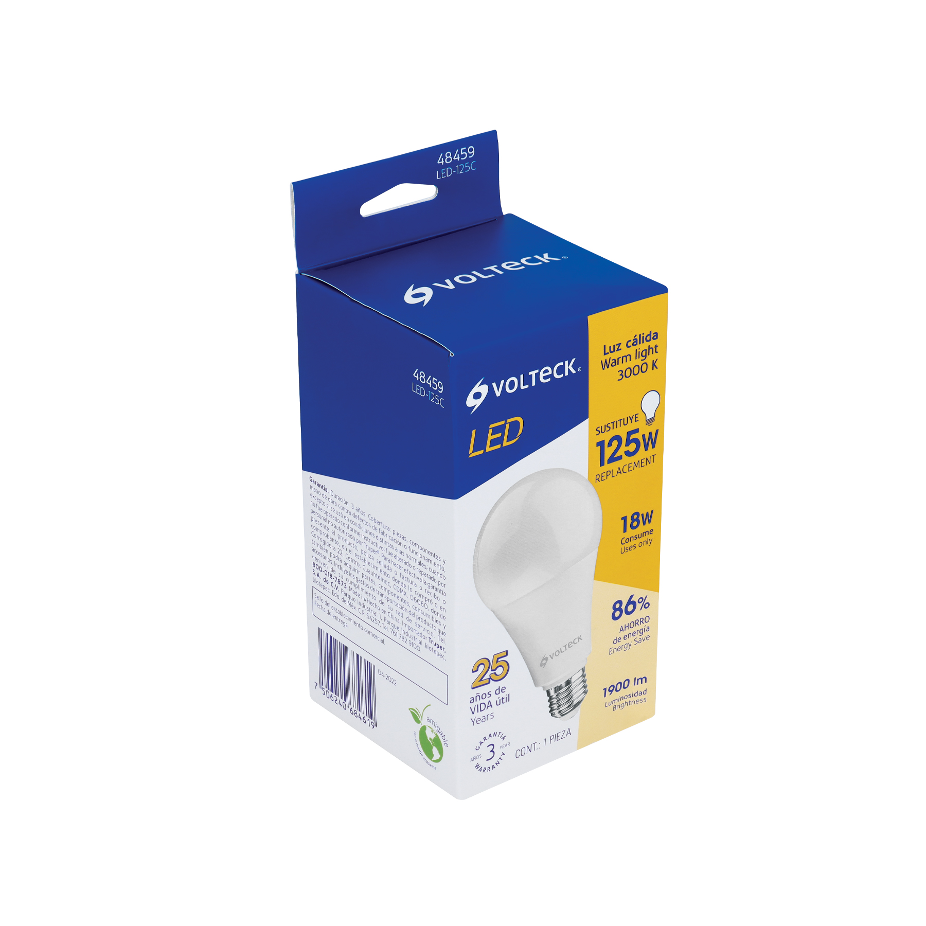 Foco LED 18W (125W) A25, 3000K blanca cálida, 1900 lm, caja - Imagen 5