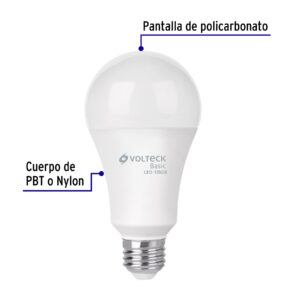 Foco LED 16W (100W) A22, 3000K blanca cálida, 1550 lm, BASIC - Imagen 3