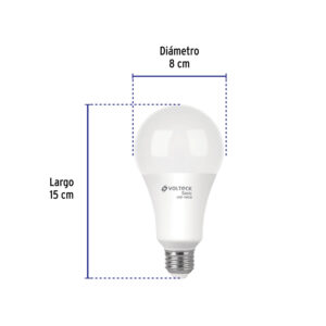 Foco LED 18W (125W) A25, 3000K blanca cálida, 1800 lm, BASIC - Imagen 4