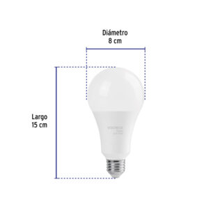Foco LED 18W (125W) A25, 6500K blanca fría, 1800 lm, BASIC - Imagen 4