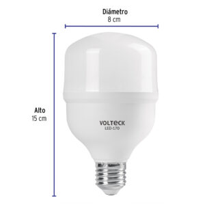 Foco LED alta potencia 20 W (170 W), 6500 K, E26, VOLTECK - Imagen 4