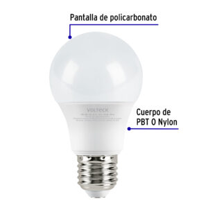 Foco LED 6W (40W) A19, 3000K blanca cálida, 440 lm, blíster - Imagen 3