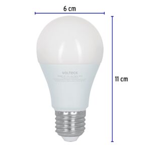 Foco LED 8W (60W) A19 6500K 3 niveles de luminosidad VOLTECK - Imagen 5
