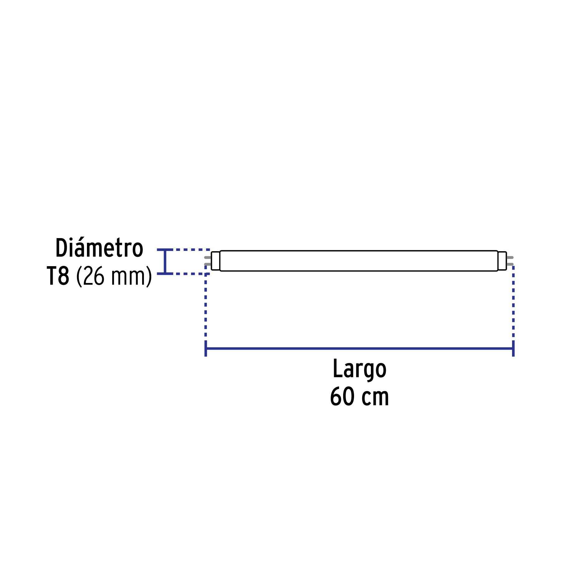 Tubo LED T8 9W G13, 6500K blanca fría, opalino, VOLTECK - Imagen 4