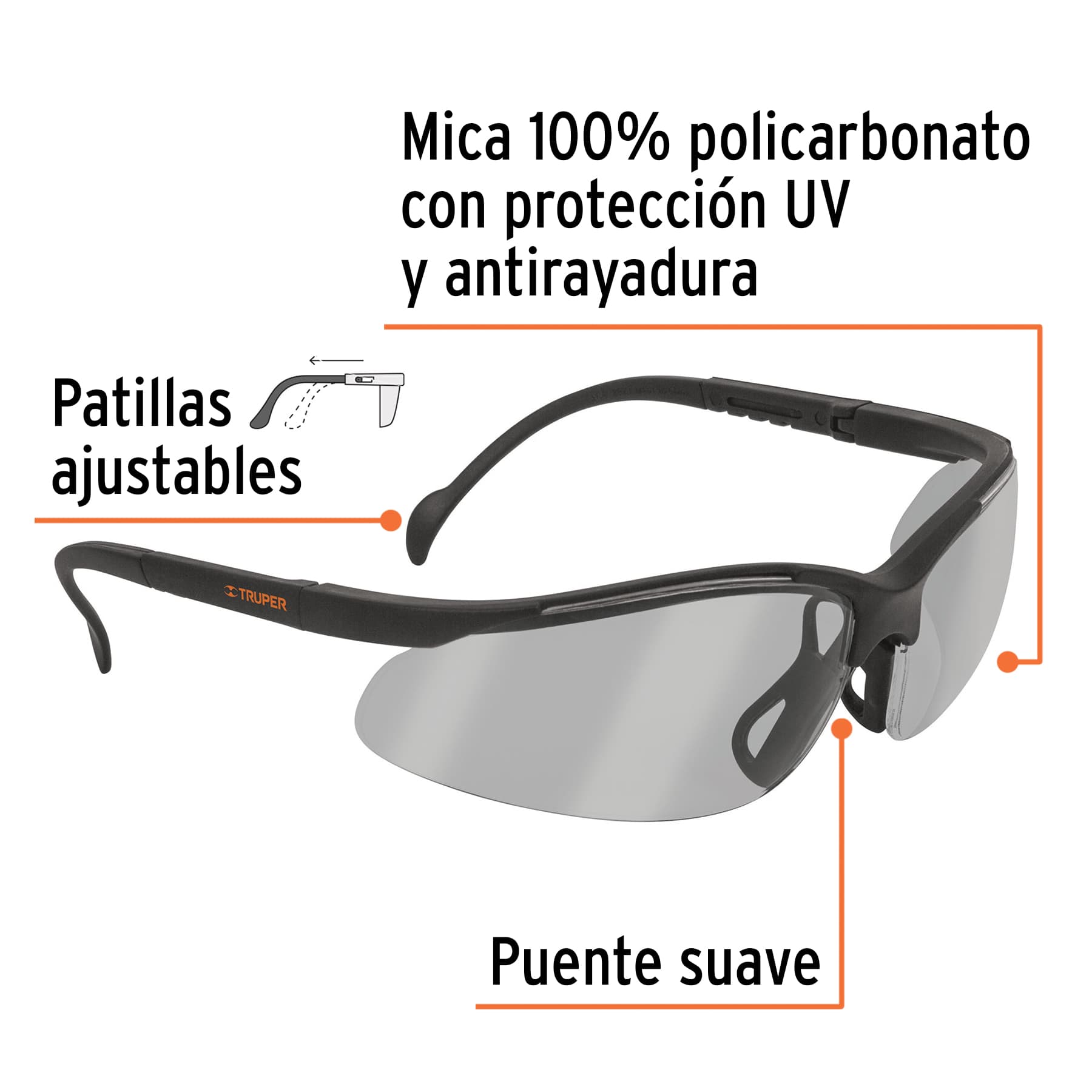Lentes de seguridad interior-exterior, TRUPER Vision - Imagen 3