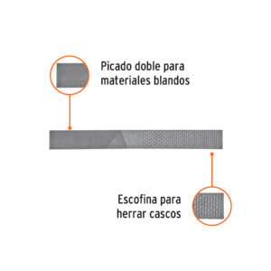 Lima escofina para herrar 14', TRUPER - Imagen 3