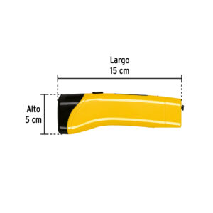 Linterna plástica de LED, 50 lm, recargable, PRETUL - Imagen 4