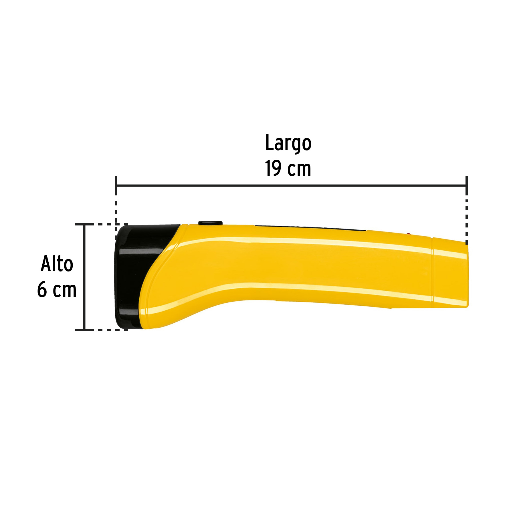 Linterna plástica de LED, 80 lm, recargable, PRETUL - Imagen 4