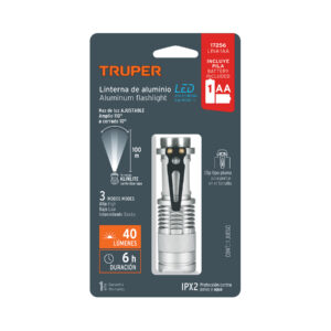Linterna de aluminio 1 LED de 40 lm con 1 pila AA, TRUPER - Imagen 7