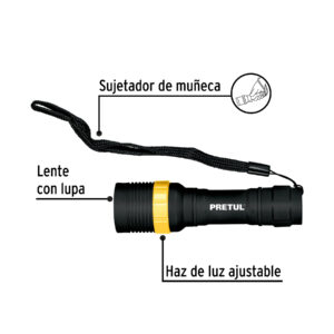 Linterna plástica 1 LED 40 lm de 1 pila AA, PRETUL - Imagen 3