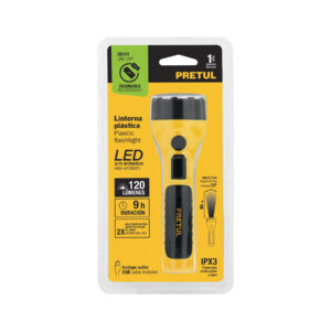 Linterna plástica de LED, 120 lm, recargable, PRETUL - Imagen 7