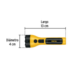 Linterna plástica de LED, 120 lm, recargable, PRETUL - Imagen 4
