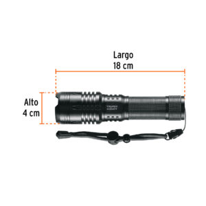 Linterna LED recargable, de aluminio,1,300 lm, TRUPER EXPERT - Imagen 4