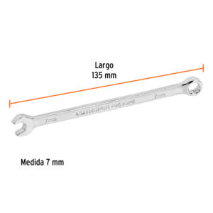 Llave combinada extralarga 7 mm x 135 mm de largo, EXPERT - Imagen 4