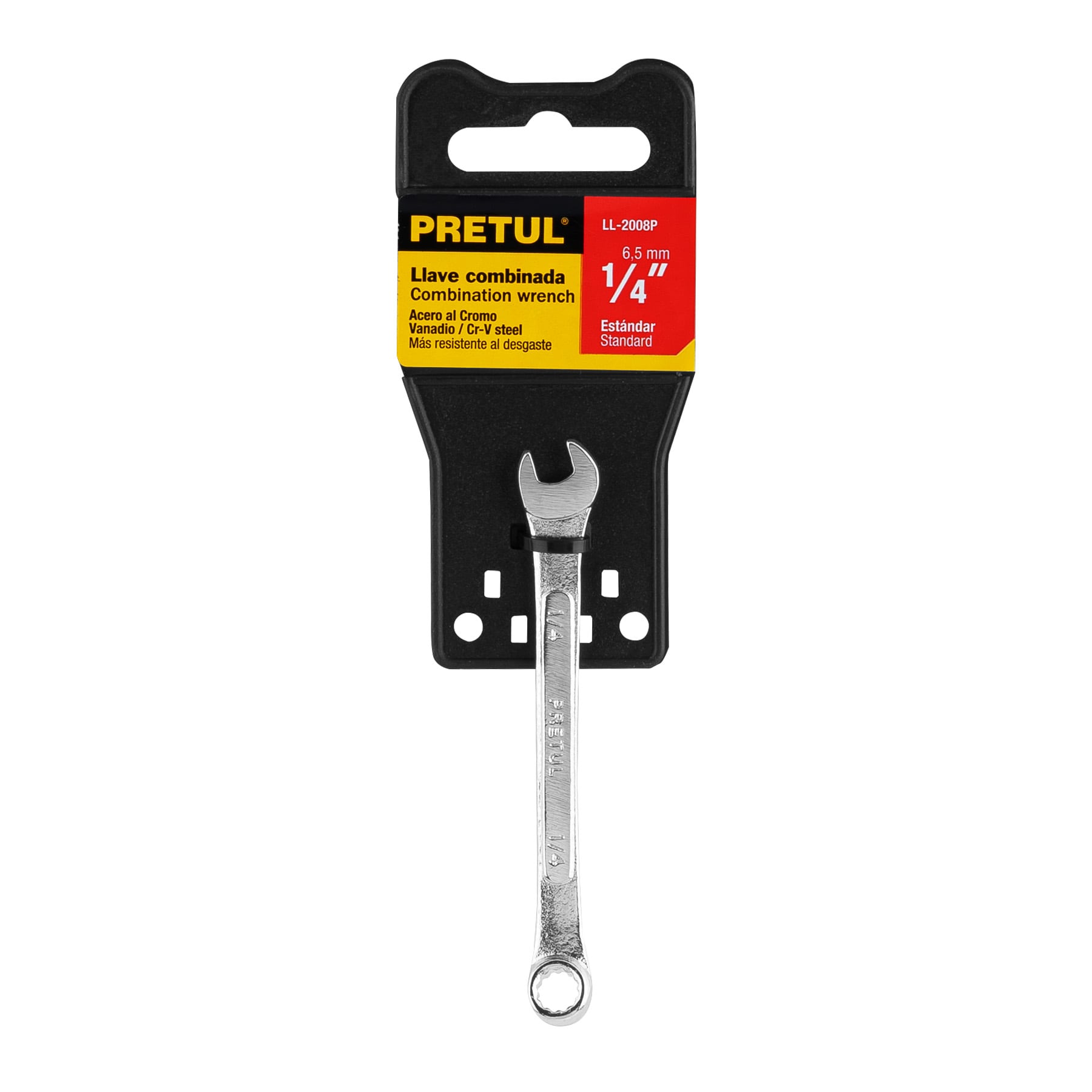 Llave combinada 1/4' x 100 mm de largo, PRETUL - Imagen 5