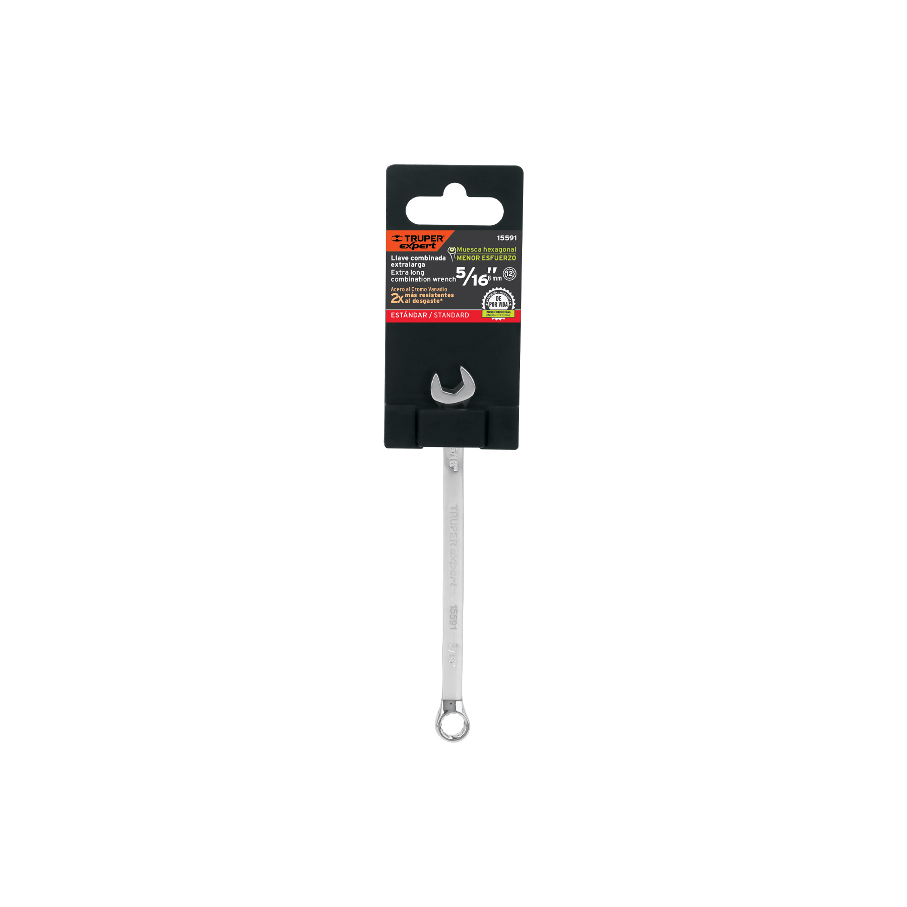 Llave combinada extralarga 5/16' x 145 mm de largo, EXPERT - Imagen 5