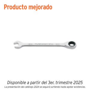 Llave combinada con matraca 12 mm x 166 mm largo, EXPERT - Imagen 2