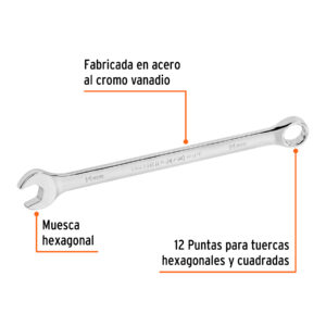 Llave combinada extralarga 14 mm x 220 mm de largo, EXPERT - Imagen 3