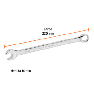 Llave combinada extralarga 14 mm x 220 mm de largo, EXPERT - Imagen 4